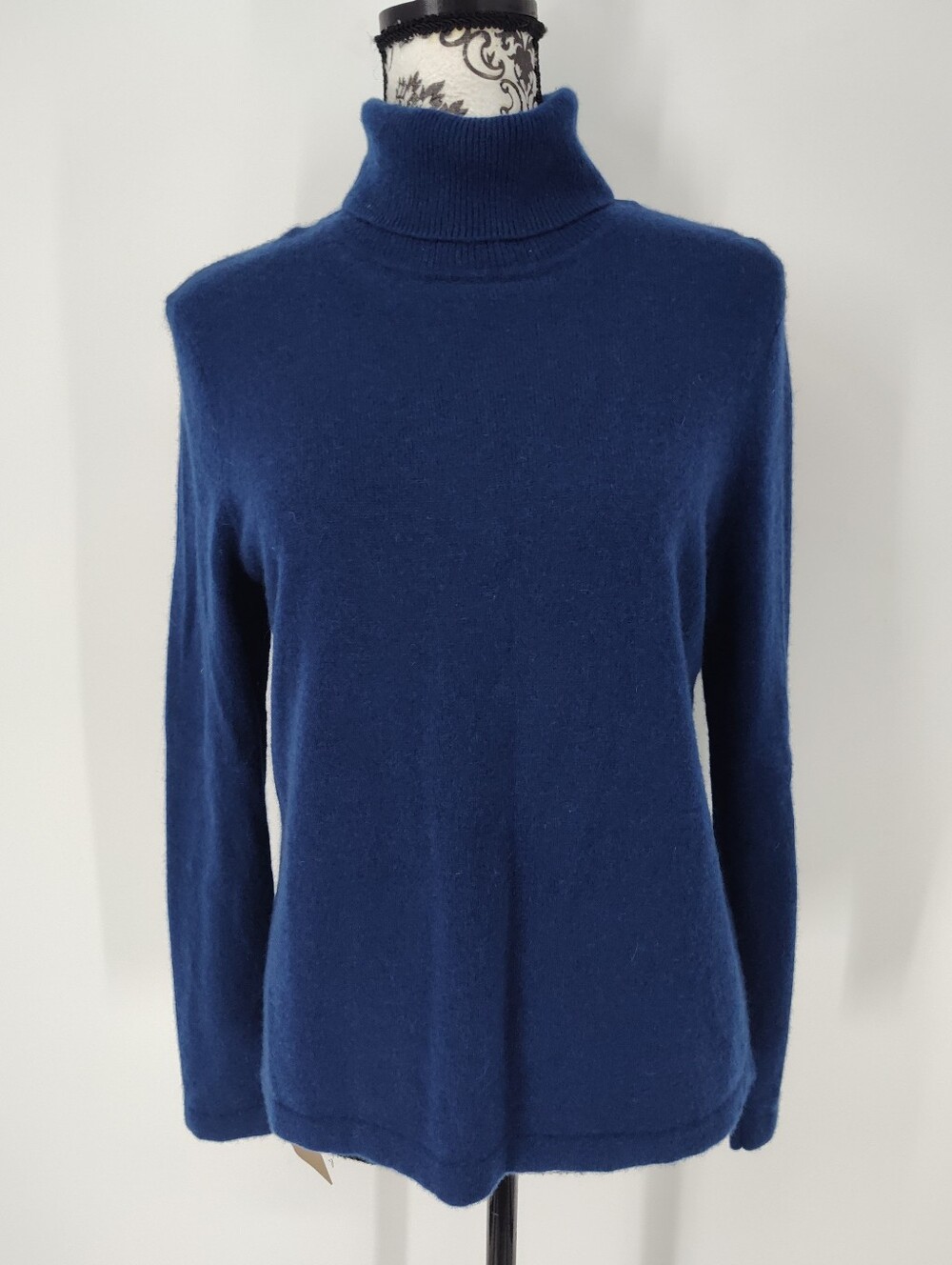 Premise Cashmere Women's Deep Navy Turtleneck Sweater Size X Large